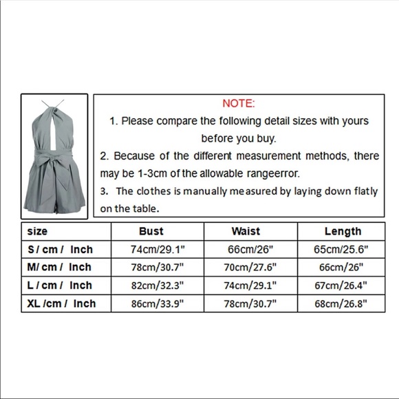 Halter neck Grey Backless Romper Jumpsuit - Picture 6 of 8